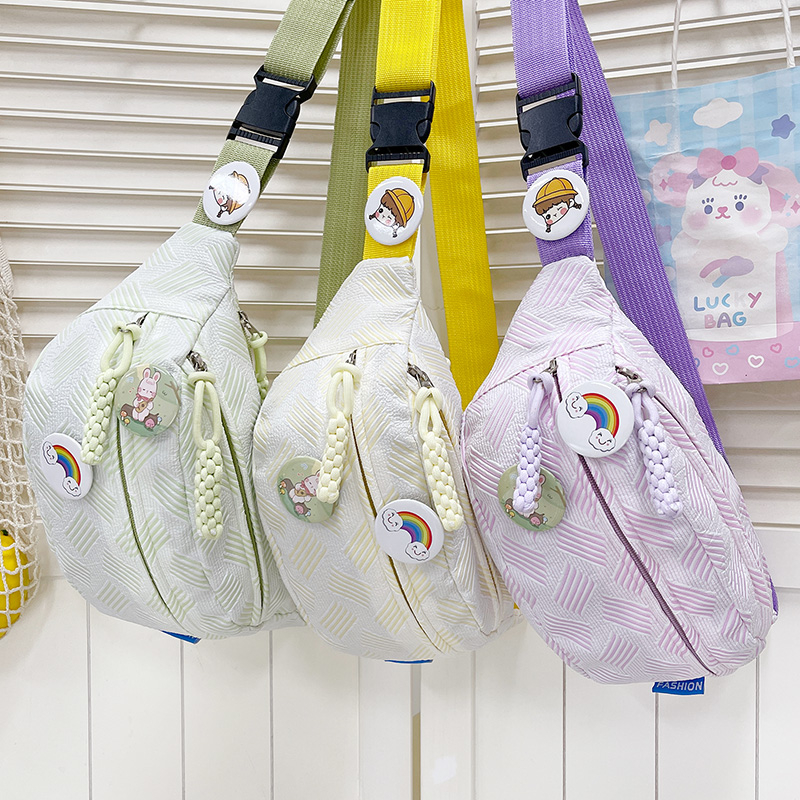 简约休闲ins风包包女 小清新森系斜挎包运动胸包小众学生百搭腰包