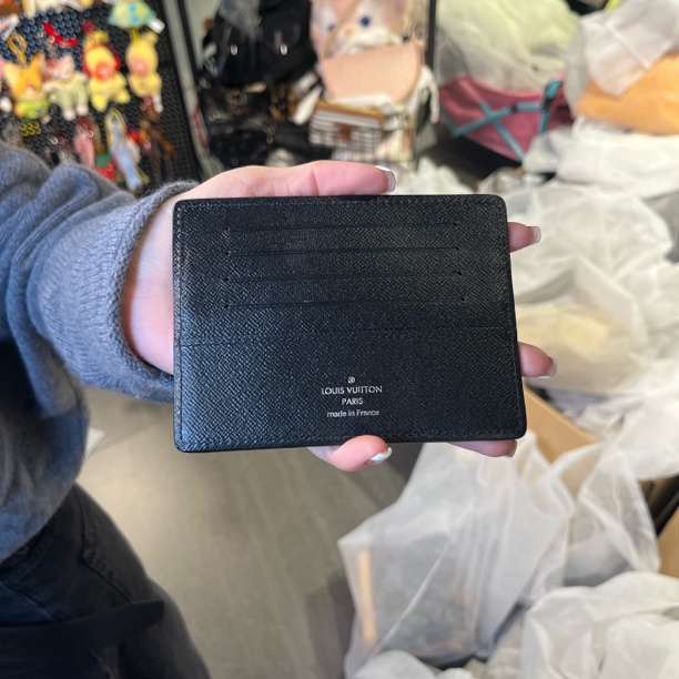95新 LouisVuitton/路易威登 复燃精选/黑棋盘格卡包