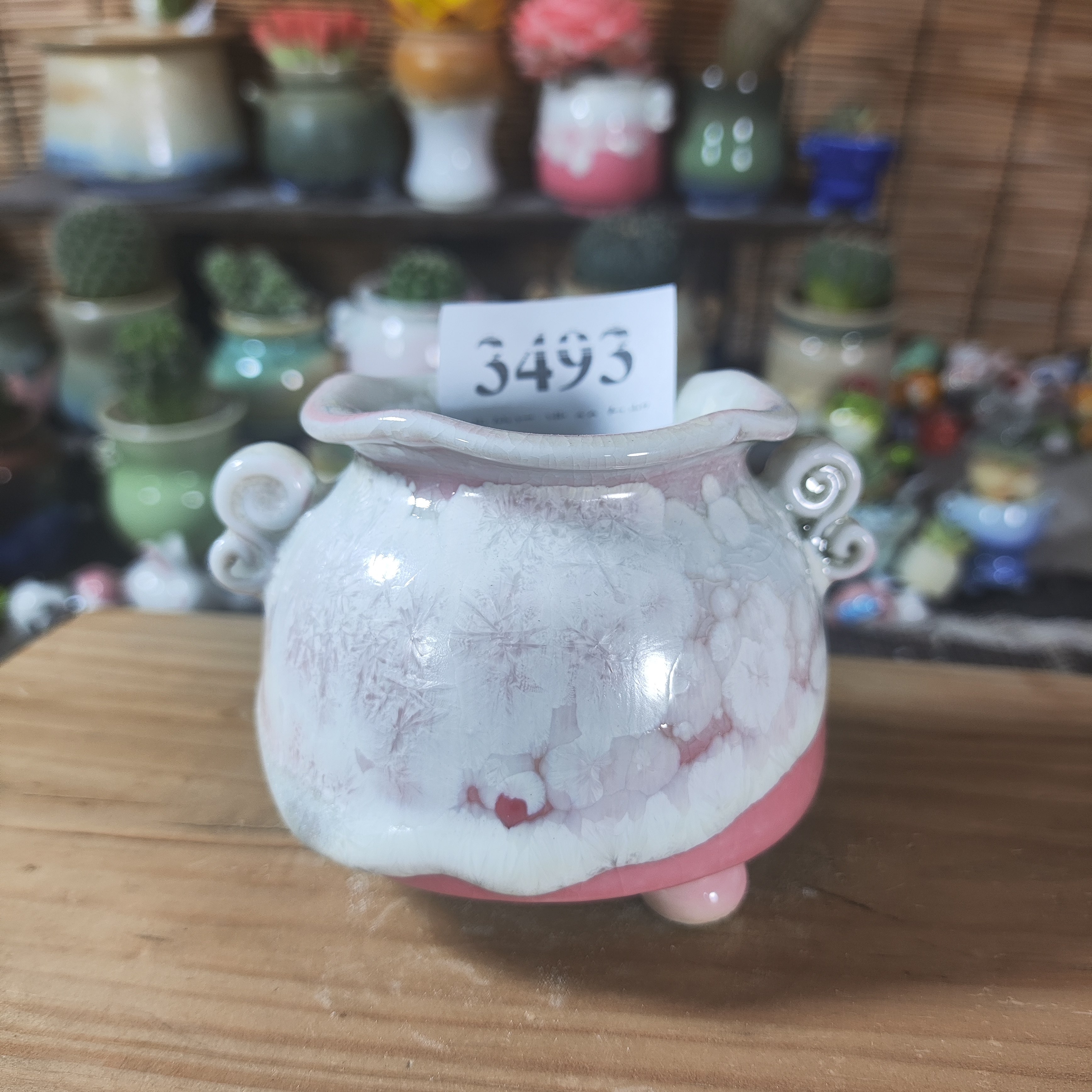 口4.5高6，3493手工创意多肉花盆摆件迷你多景德镇纯手工制做