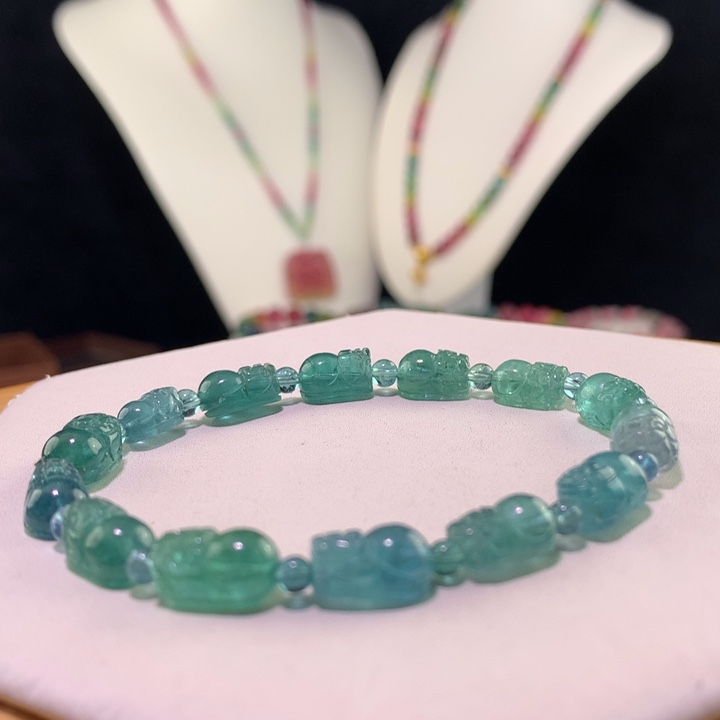 双色碧玺手链未镶嵌