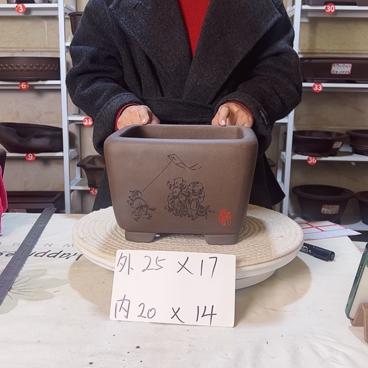 紫砂花盆紫砂花盆