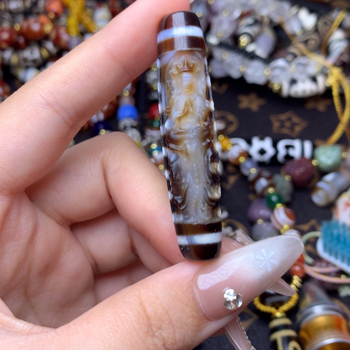 玛瑙/玉髓未镶嵌发一条