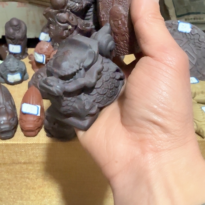 紫砂茶宠w*N雕塑瑕疵茶宠