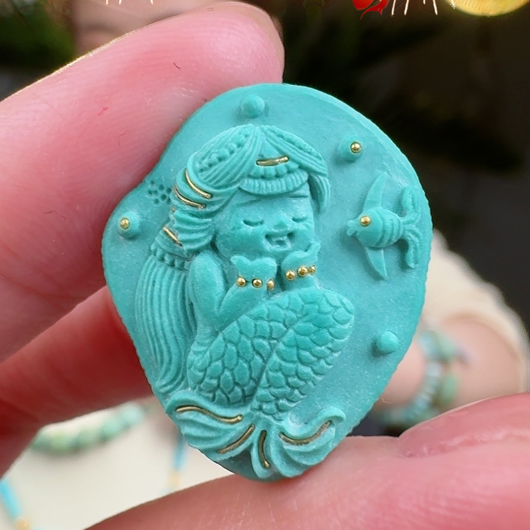 绿松石珠宝奇石未镶嵌