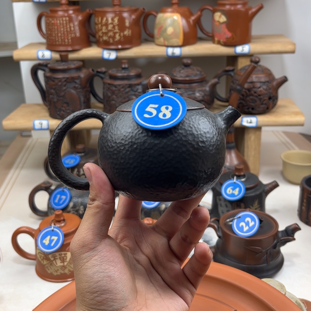 壶230cc建水紫陶老手艺人全手工制作