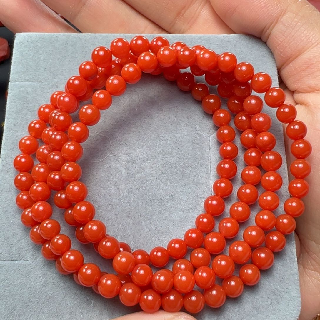 南红玛瑙手串未镶嵌