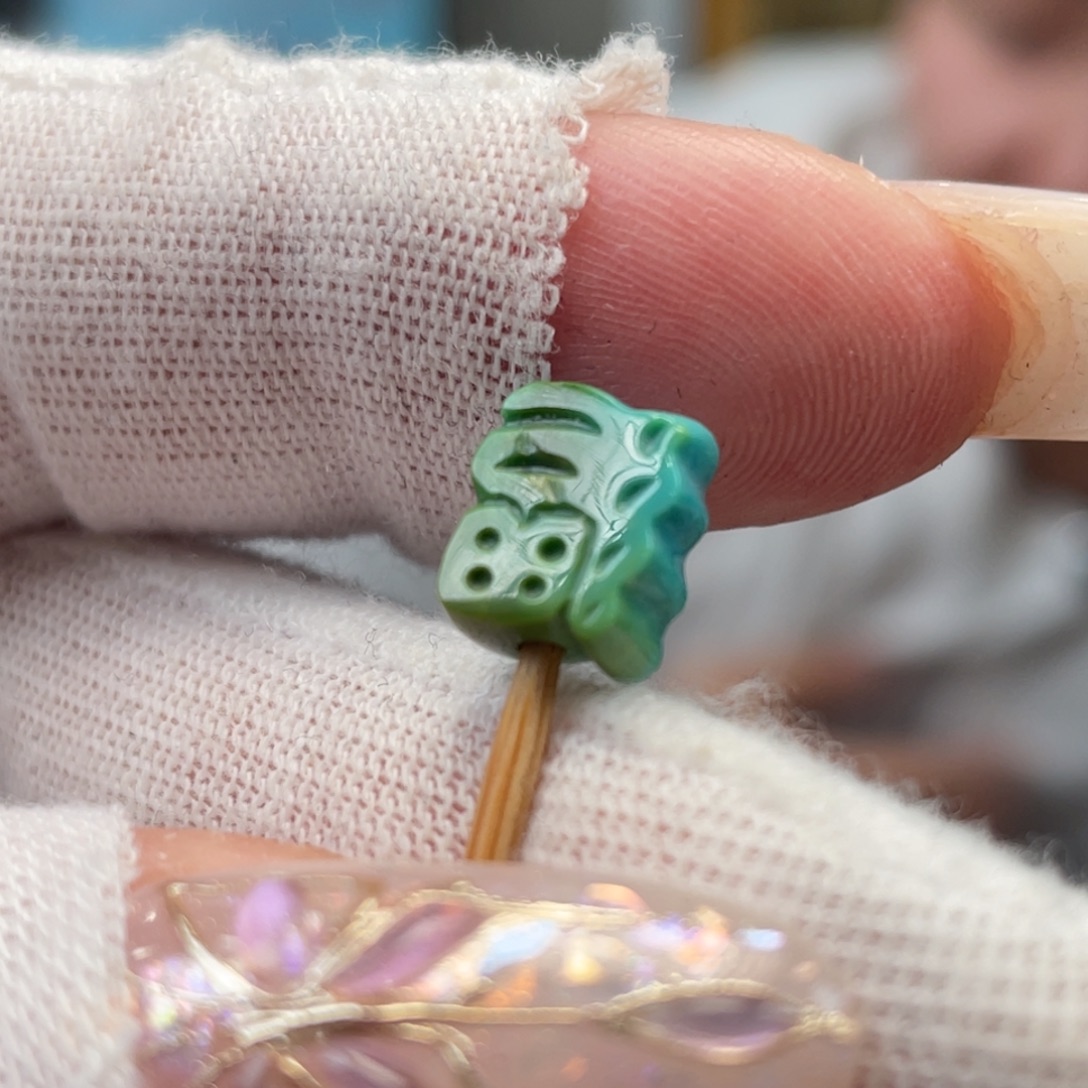 绿松石未镶嵌挂件