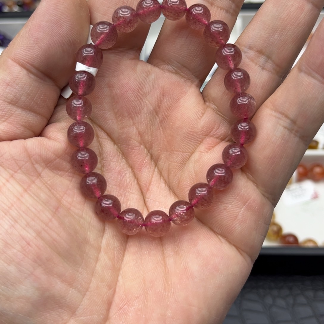 紫晶手链未镶嵌草莓晶