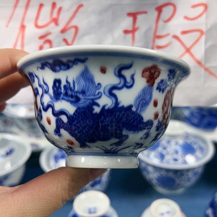 【闪购商品】景德镇手绘杯杯盖碗