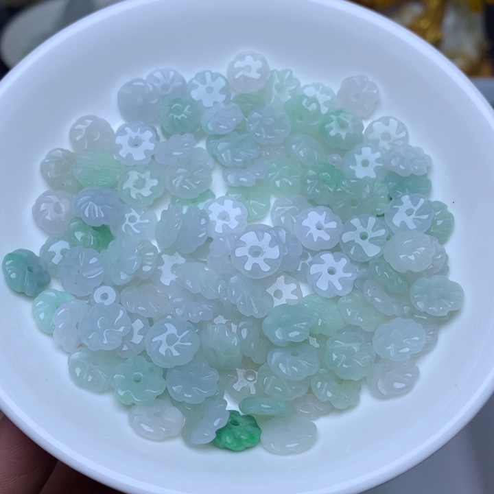 【闪购商品】翡翠手链未镶嵌卡9冰花花50个