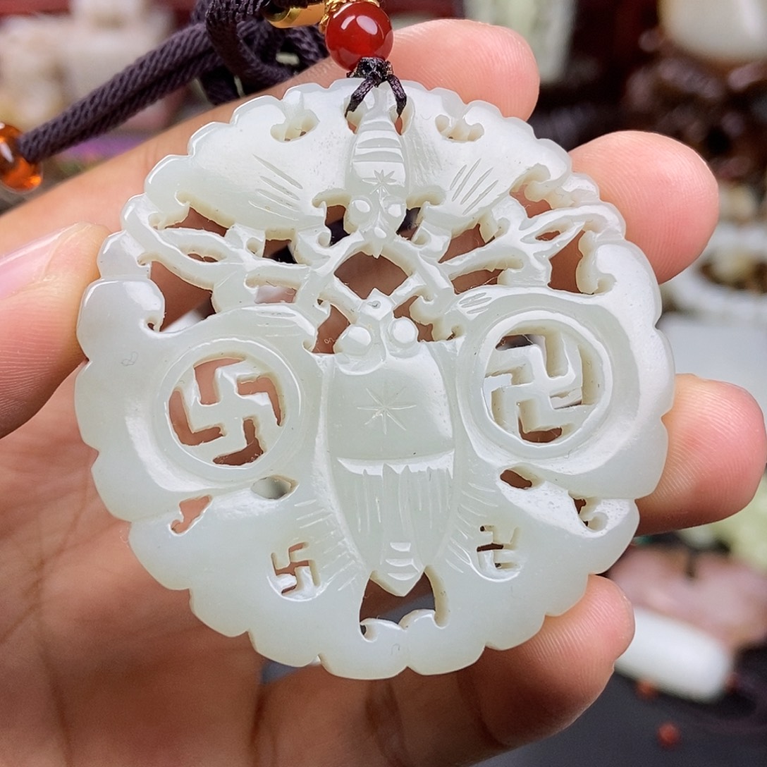 和田玉未镶嵌挂件