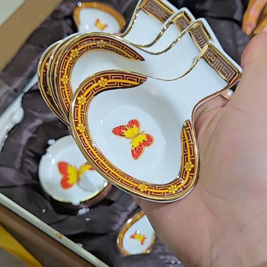 深***鱼瓷片珐琅彩筷子筒4个6666666666