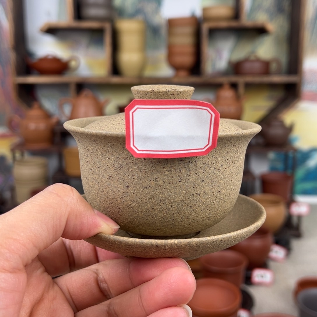 紫砂茶杯拙器甄选，纯原本矿。