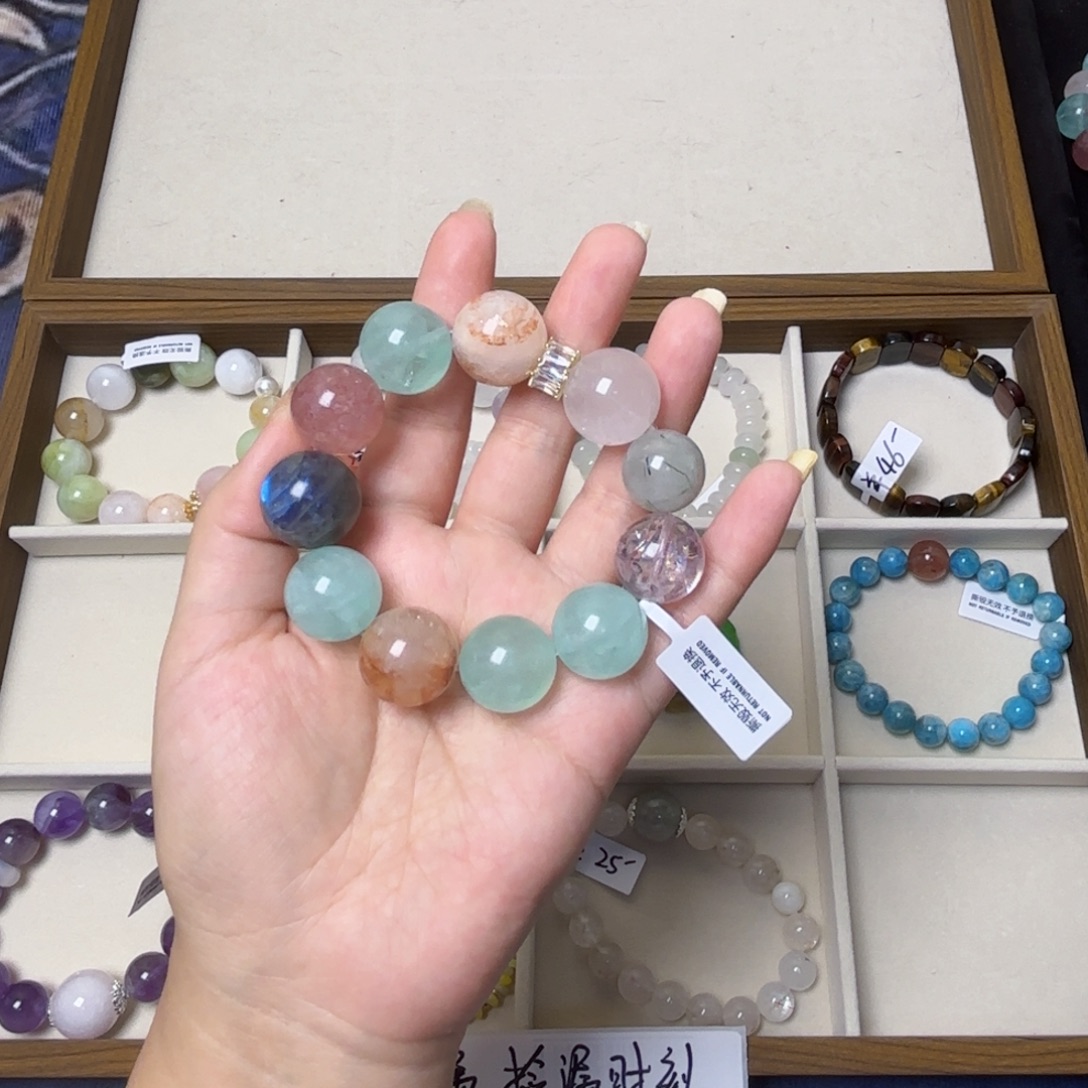 田****水晶手链未镶嵌015号大多宝