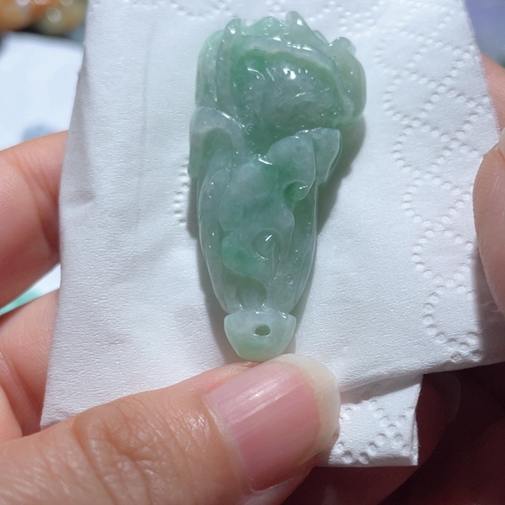 翡翠未镶嵌颈饰天然