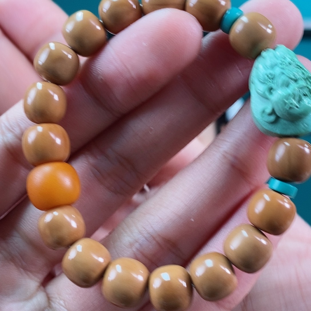 猴头核桃手串慧子搭配设计款大黑天