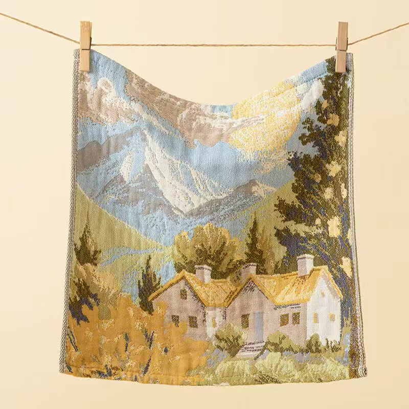 36*36单条装纯棉汉麻柔软亲肤透气吸水家用方巾男女通用