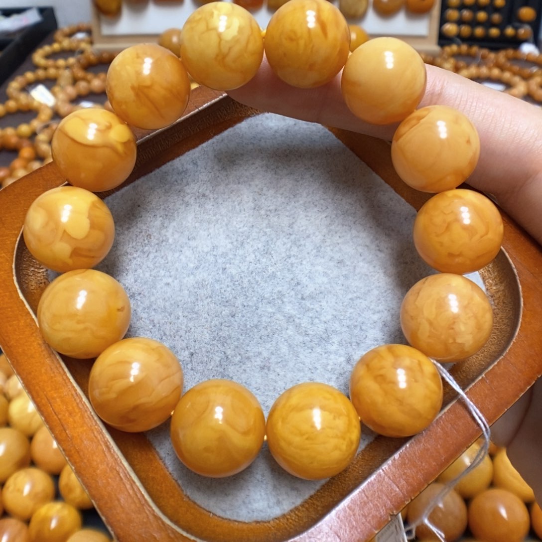 蜜蜡手链未镶嵌蜜蜡