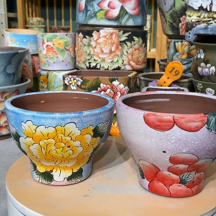 红陶景德镇艺术手绘作品