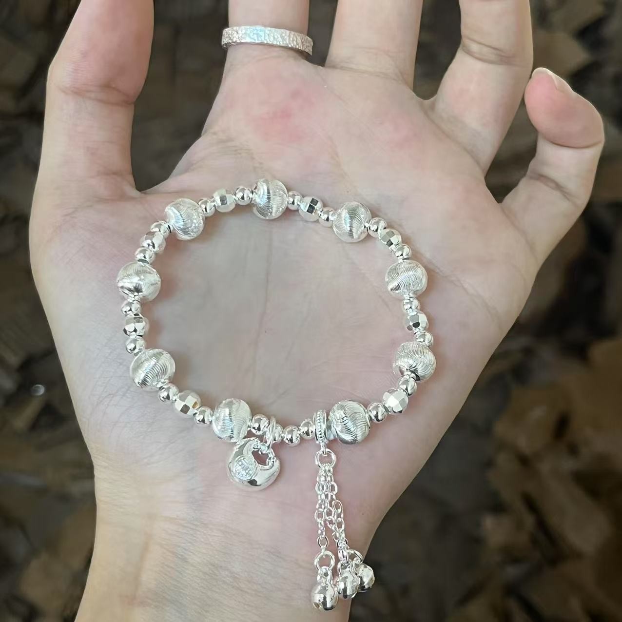 足银手镯 精品银手链（无礼盒） S371