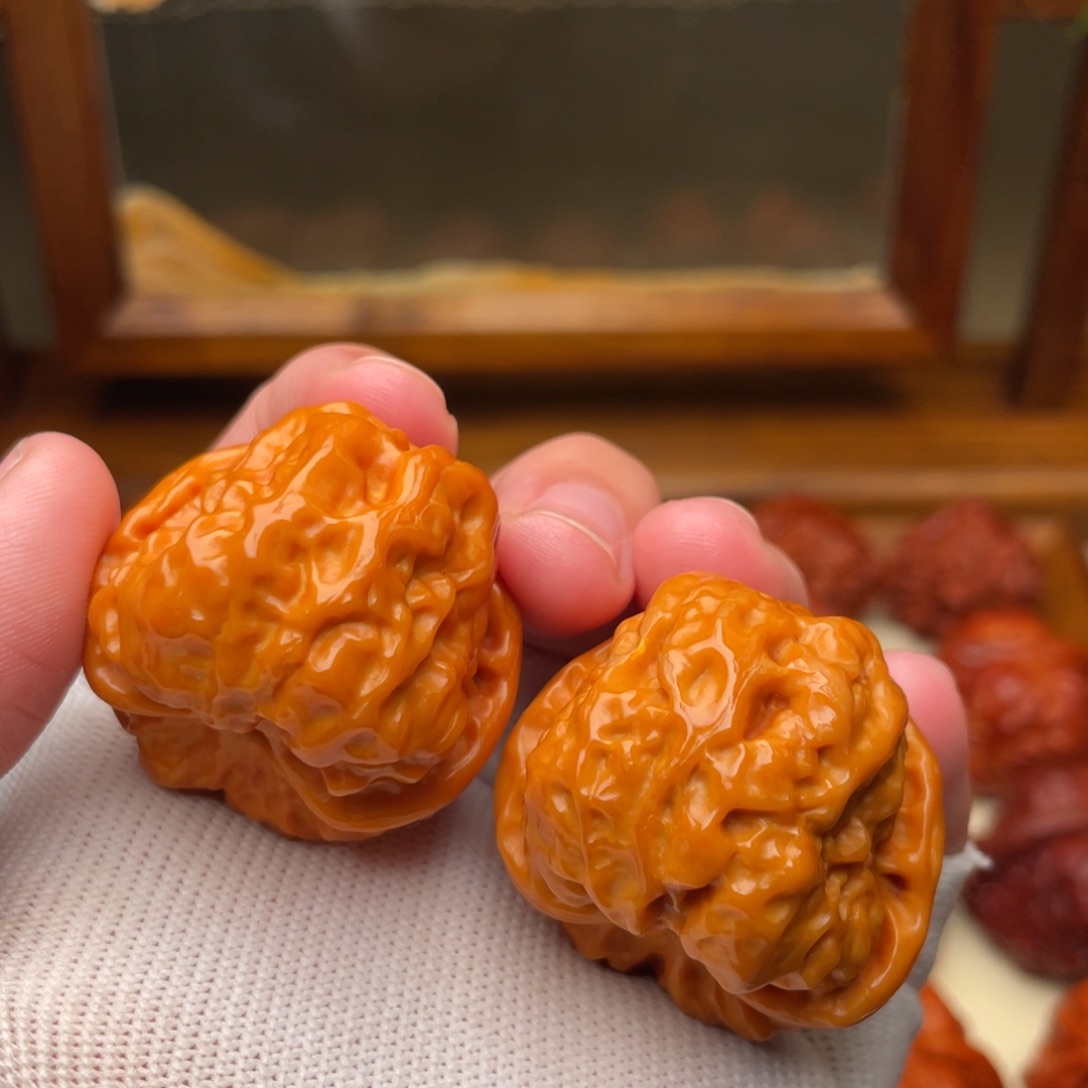 文玩核桃把件蛤蟆头35