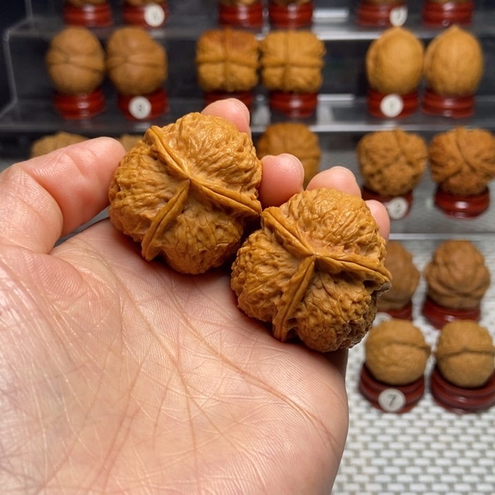 文玩核桃把件23七星三棱