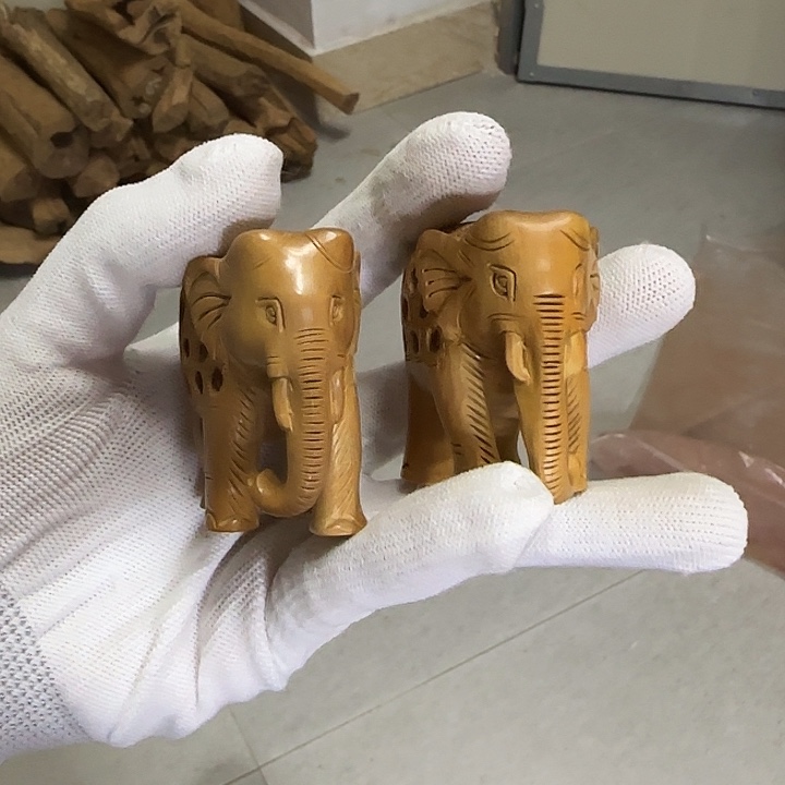 地***子手串/手链檀香木老山檀香镂空小象