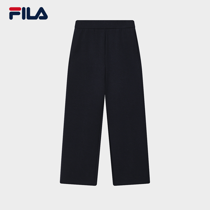 Fila/斐乐女款针织裤运动直筒休闲裤舒适时尚百搭秋冬F11W613602F