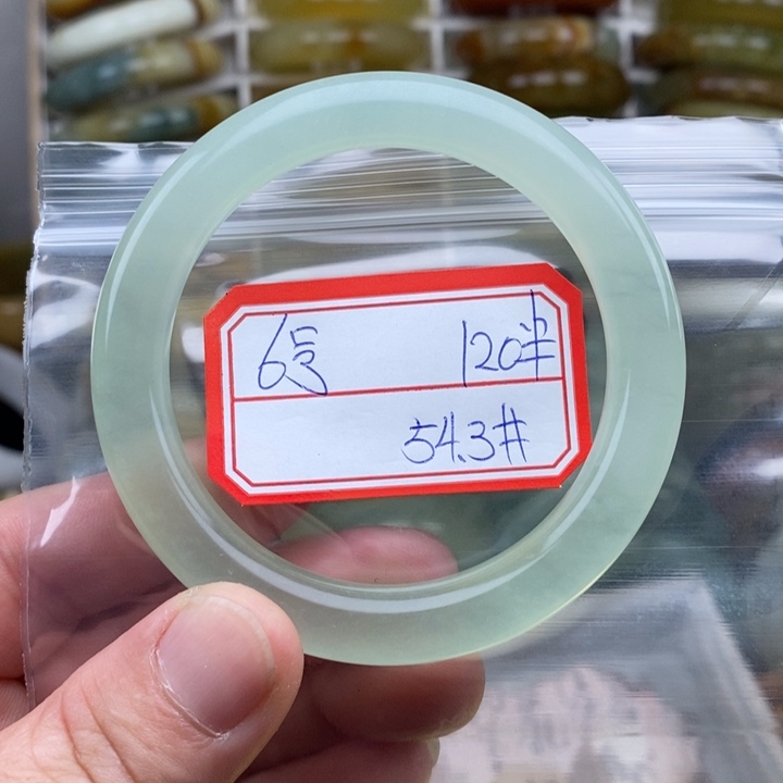 未镶嵌蛇纹石玉手绳大*