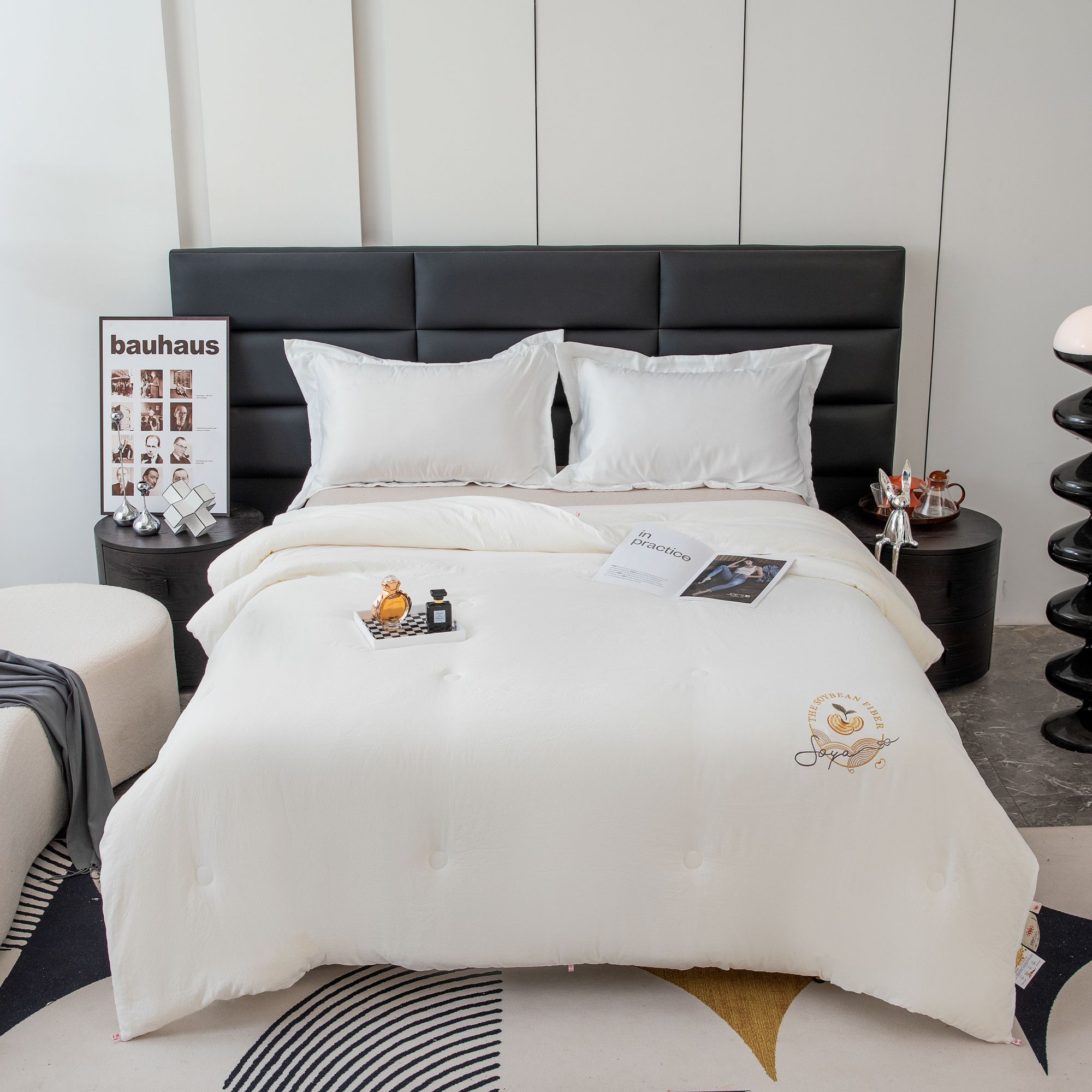 雅丹娜大豆春秋被，柔软亲肤透气，可机洗可水洗。