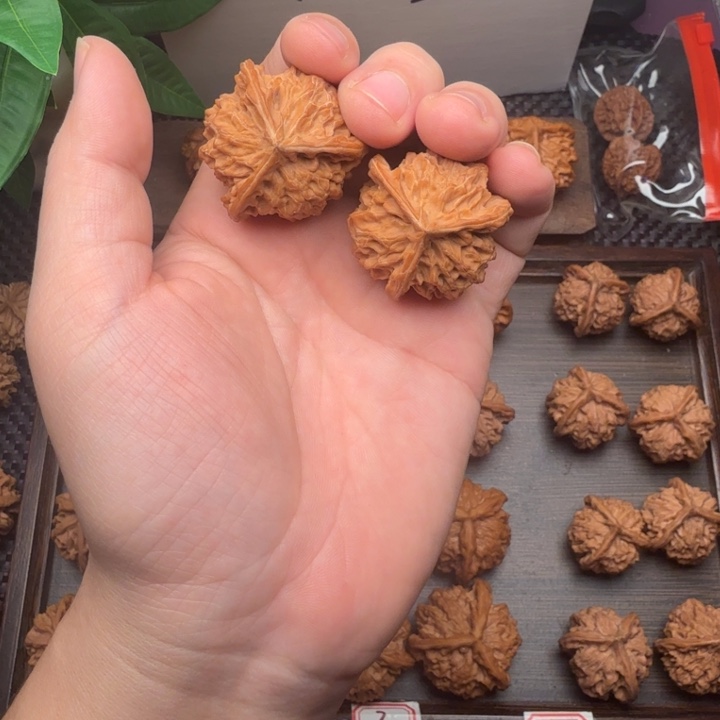 廉***咪文玩核桃吊坠直播专享盘山三棱，