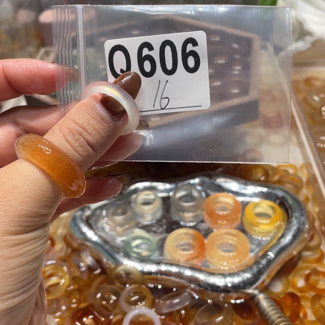 玛瑙/玉髓未镶嵌戒指606