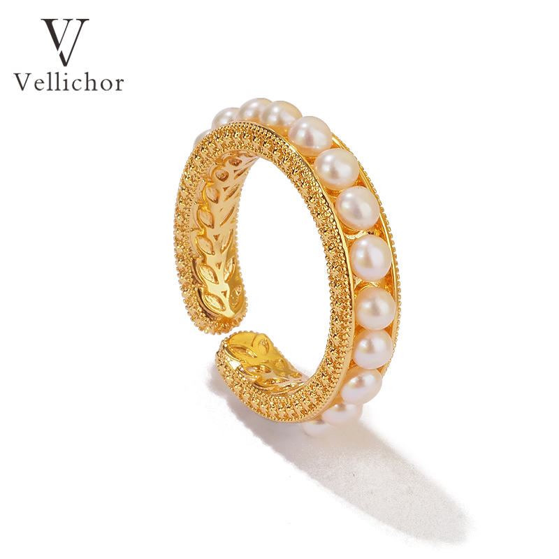 铜合金戒指 【婉容挚爱】精致麦穗戒指女中式轻奢开口可调节食指环