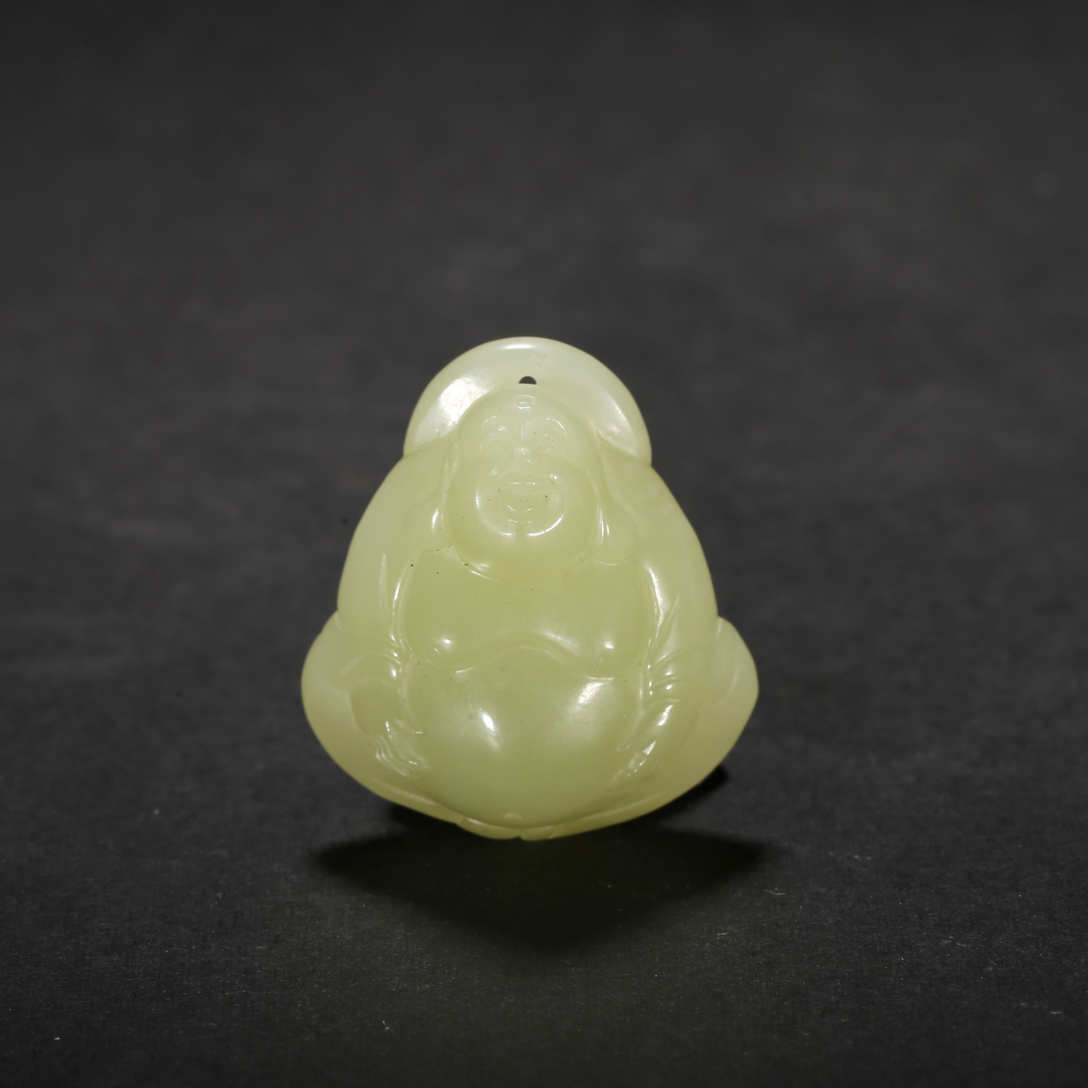 清代*黄玉弥勒挂件/12LB5025/和田玉【北京文博】