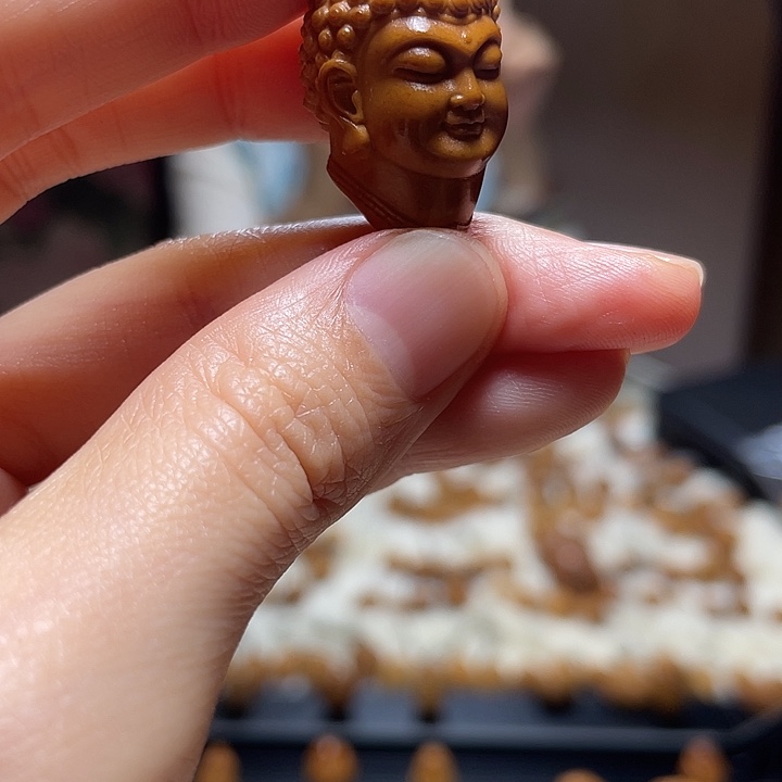 橄榄核吊坠佛头 橄榄