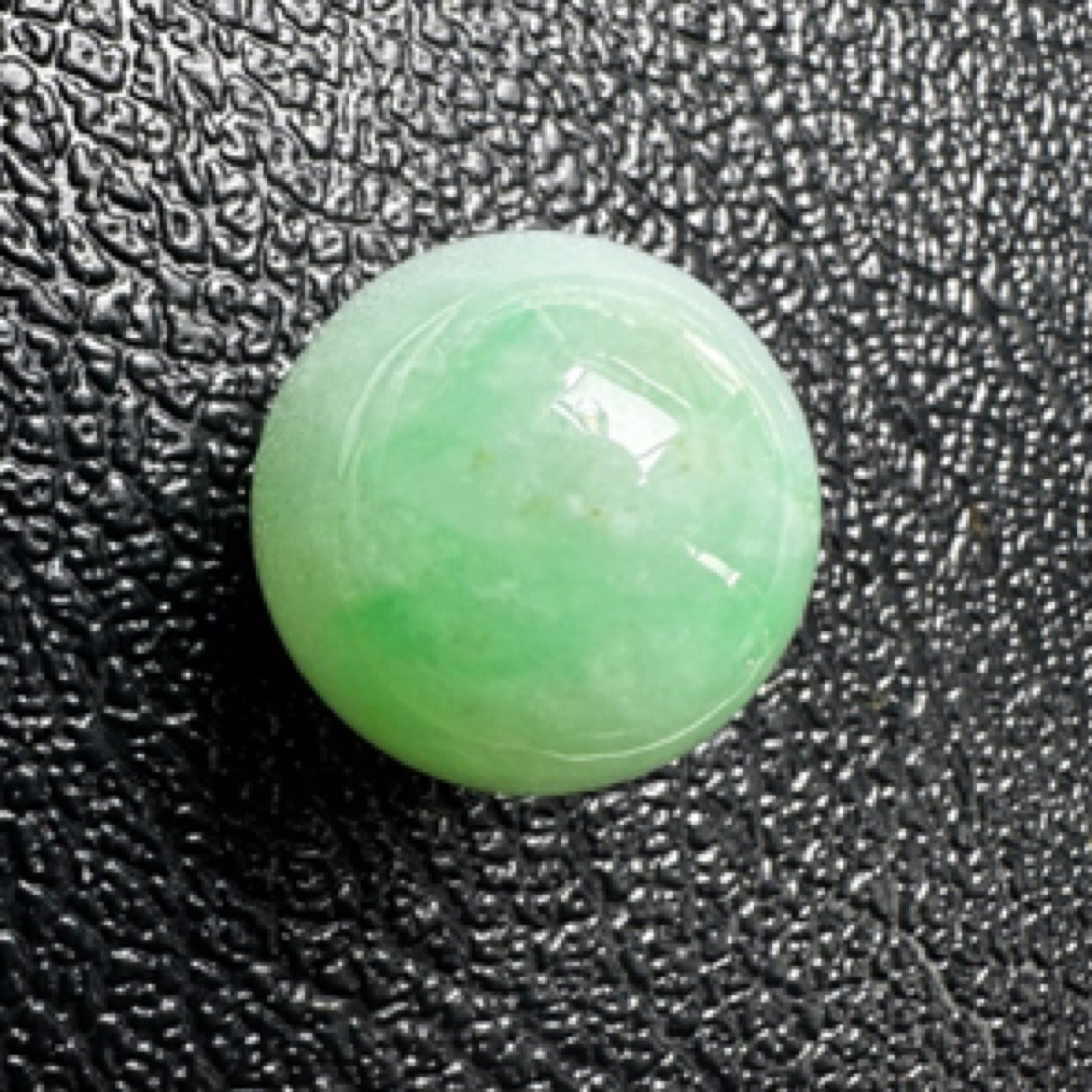 18.6mm天然缅甸翡翠A货圆珠