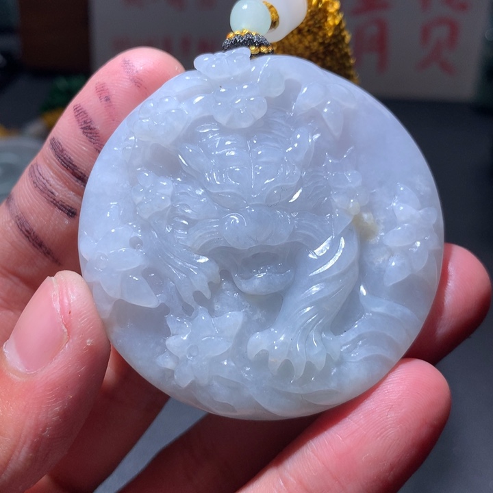 翡翠未镶嵌颈饰保真天然a货翡翠