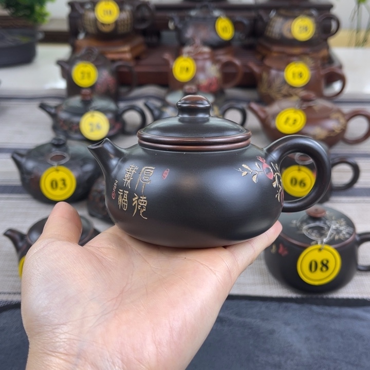 盗***狼坭兴陶原矿坭料制作150 CC