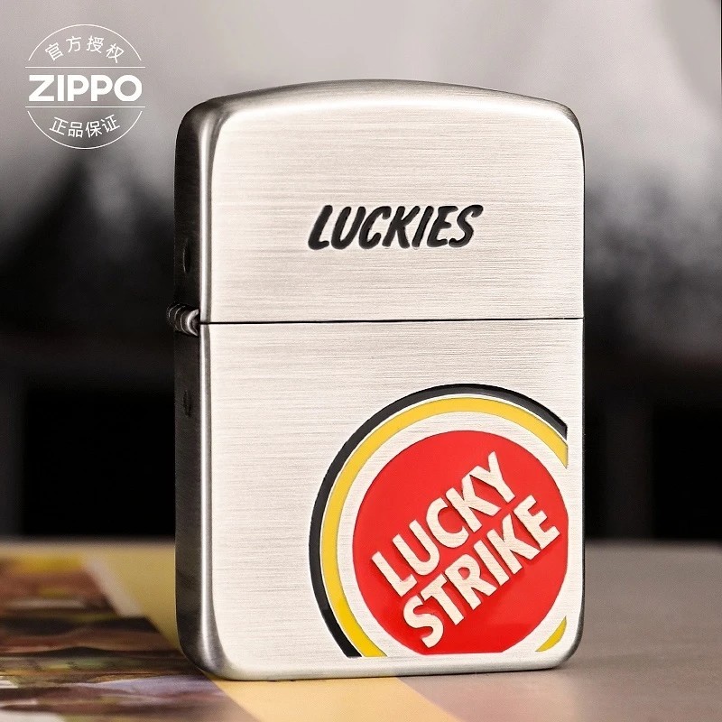 ZIPPO/之宝打火机官方正品1941复刻熏银填漆好彩煤油防风男友幸运