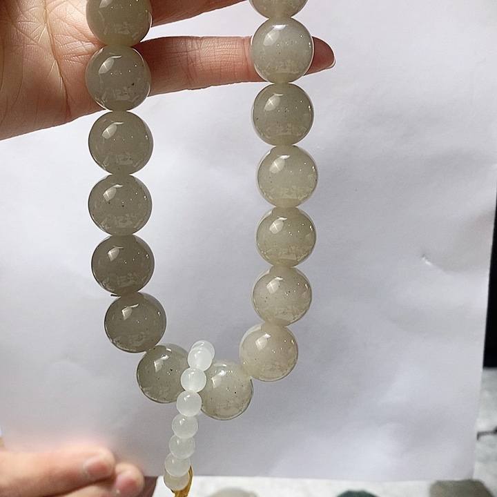 密玉（石英质玉）手链未镶嵌
