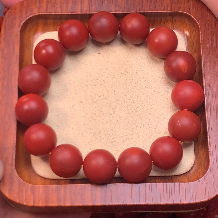 【闪购商品】未镶嵌配饰南红玛瑙卡14mm