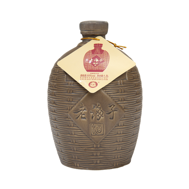 老海子非常友缘老海子原浆酒凤香型白酒坛子酒海储存收藏55度1.5L