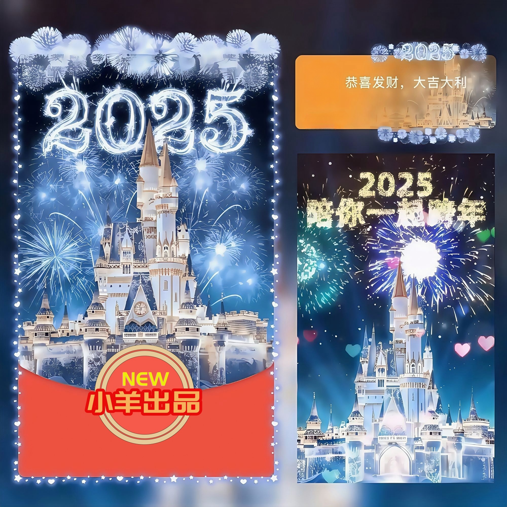 【2025陪你跨年烟花】vx红苞动态仪式感浪漫告白封面皮肤 游戏通用
