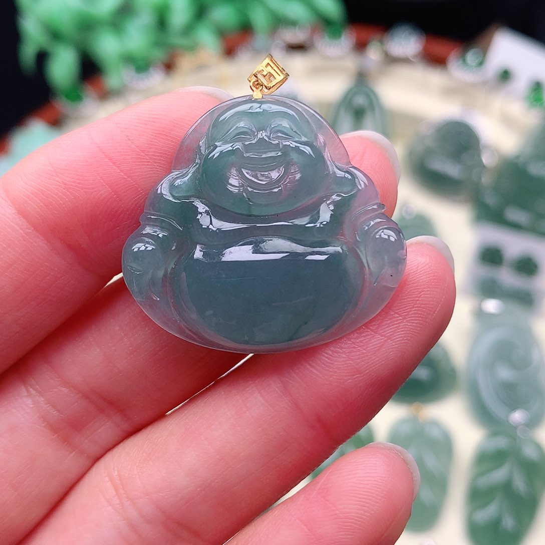翡翠未镶嵌颈饰吊坠