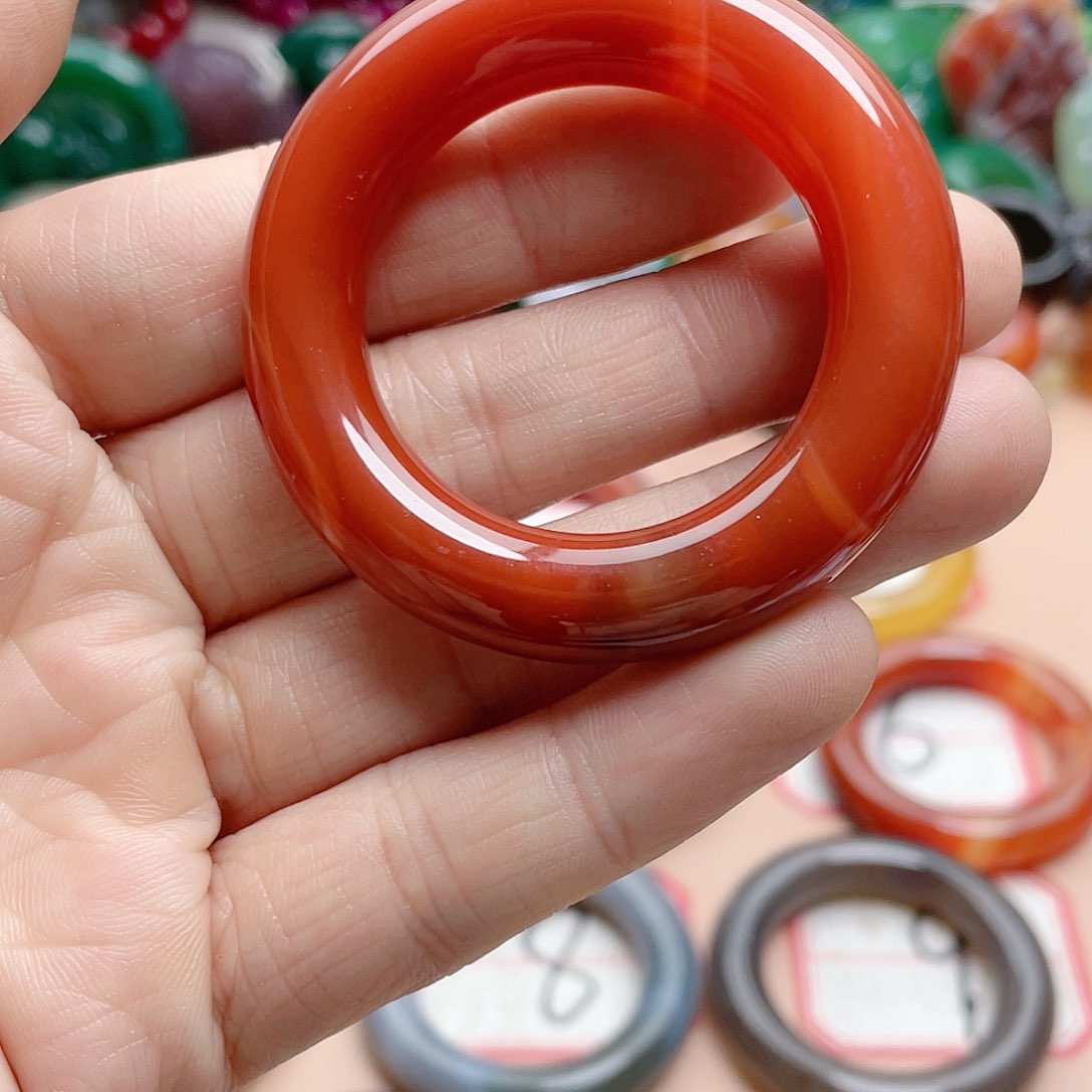 玛瑙/玉髓颈饰合金火*