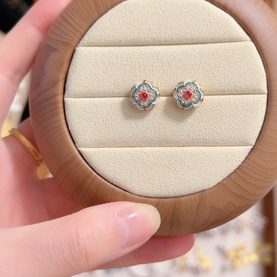 原创手作银S925镶嵌淡水珍珠