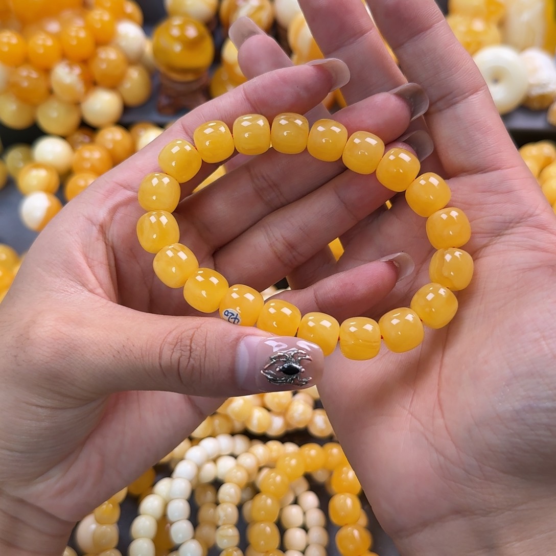 蜜蜡未镶嵌珠宝奇石同料12mm