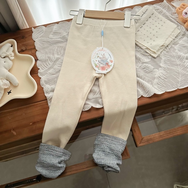 7seven 5833 女童春款米白弹力袜套打底裤(汉服)