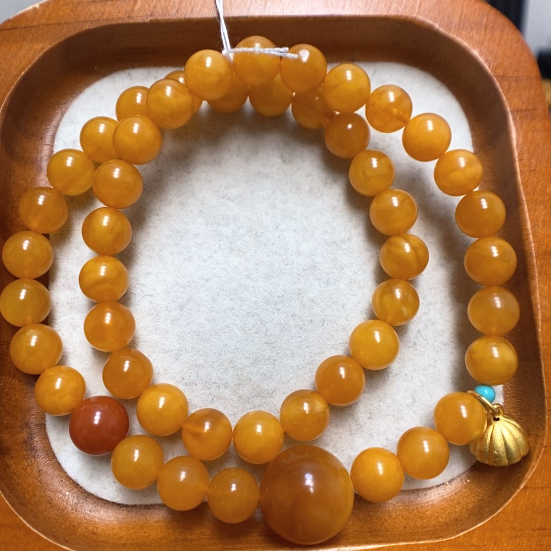 蜜蜡手串未镶嵌蜜蜡