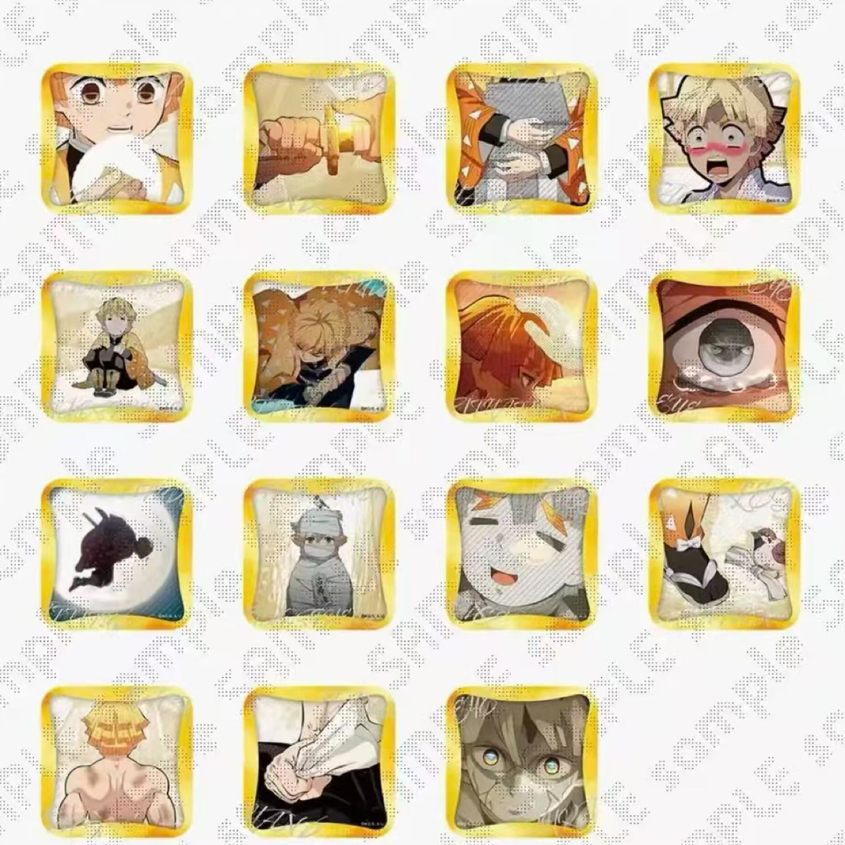 【现货】鬼灭之刃队士百景展我妻善逸方吧唧（默认代拆）